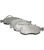 JP GROUP - 1563601210 - Колодки тормозные дисковые передние / FORD Mondeo,Cougar, Scorpio-II, Escort RS COSWORTH 4X4 [ с датчиком] 93~